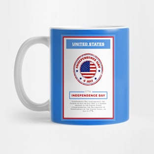 Independence Day - United States - For 4th of july - Print Design Poster - 1706205 Mug